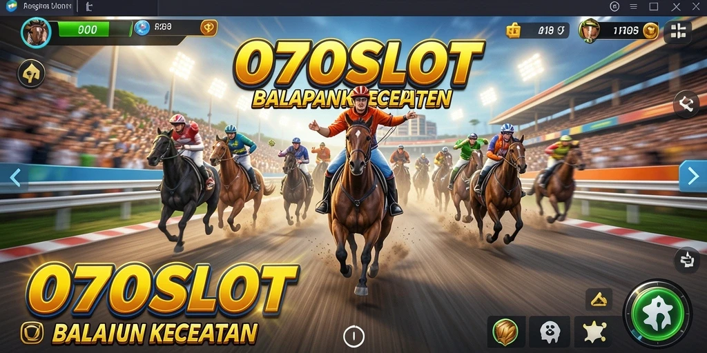 Tangkapan layar gameplay balapan yang seru dan mendebarkan di 070SLOT.