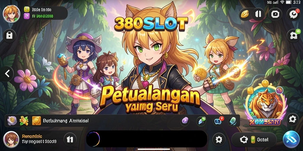 Tangkapan layar gameplay <strong>380SLOT</strong> yang menampilkan karakter anime beraksi.