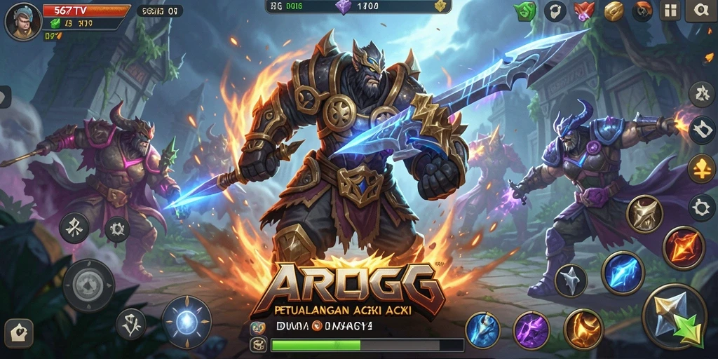 Screenshot gameplay yang menampilkan aksi seru dalam 567TV.