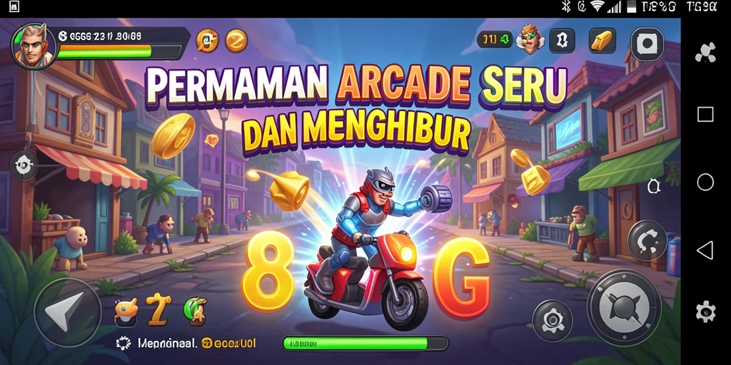 Screenshot gameplay 8G8G menampilkan aksi seru dan rintangan menantang.