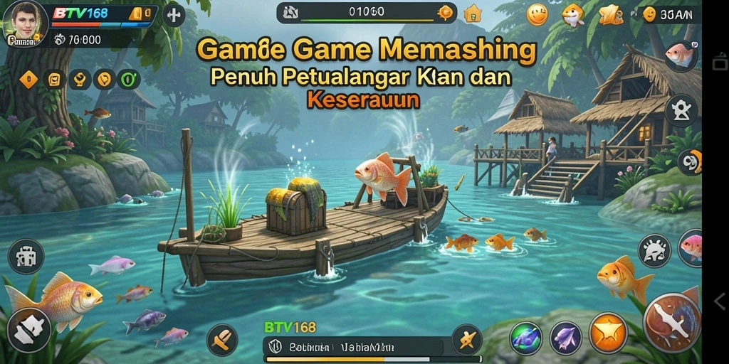 Gameplay BTV168 menampilkan aksi memancing yang seru dan mengasyikkan.