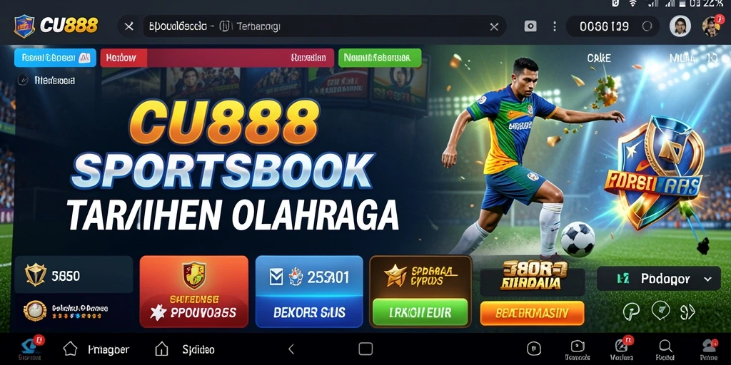 Tampilan gameplay menarik dalam aplikasi Sportsbook CU888.