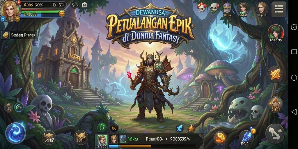 Screenshot gameplay DEWANUSA menampilkan petualangan yang seru dan grafis menawan.