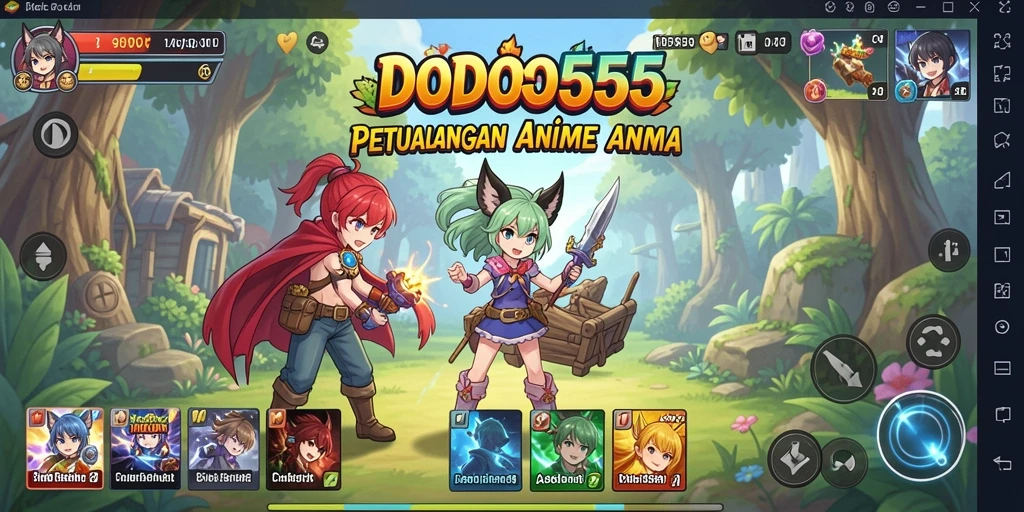 Tampilan gameplay DODO555 yang menawan dan penuh aksi.