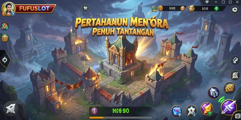 Gameplay menakjubkan di FUFUSLOT dengan tantangan Tower Defense.