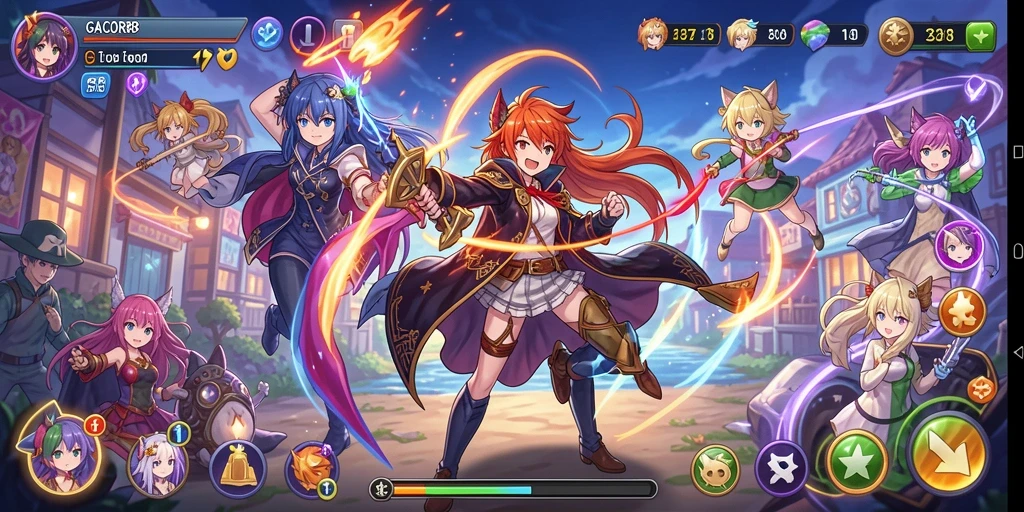 Tampilan gameplay GACOR88 yang menawan dengan karakter Anime.