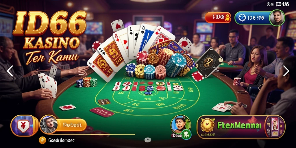 Tampilan gameplay seru dari ID66 di kasino virtual.