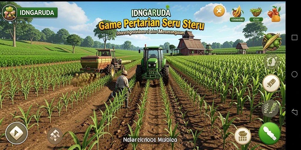 Screenshot IDNGARUDA menunjukkan keindahan lahan pertanian yang dikelola dengan baik.