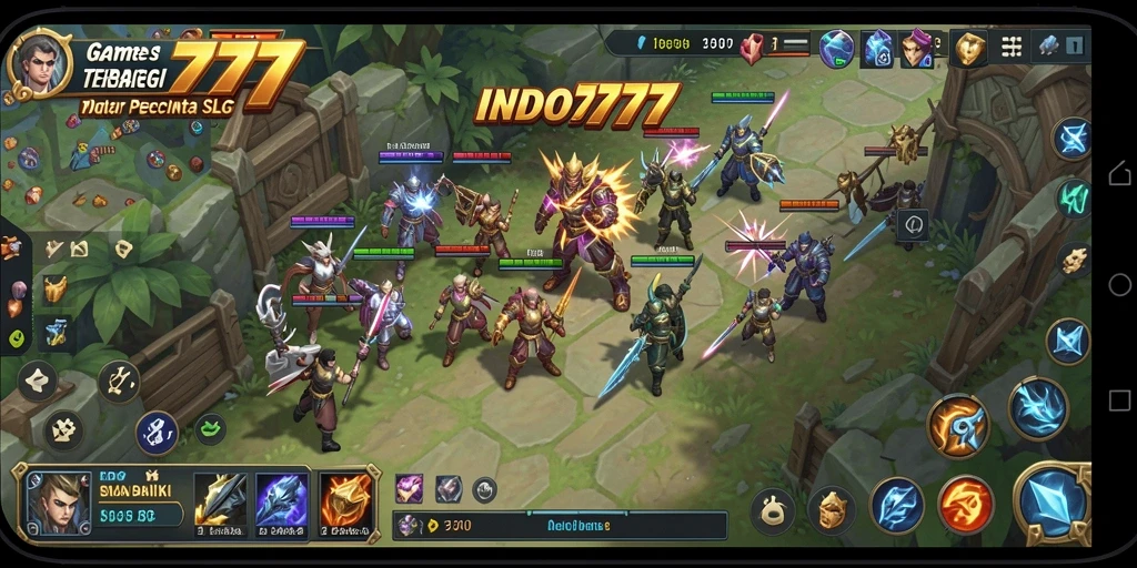 Tampilan antarmuka yang menarik dari gameplay SLG