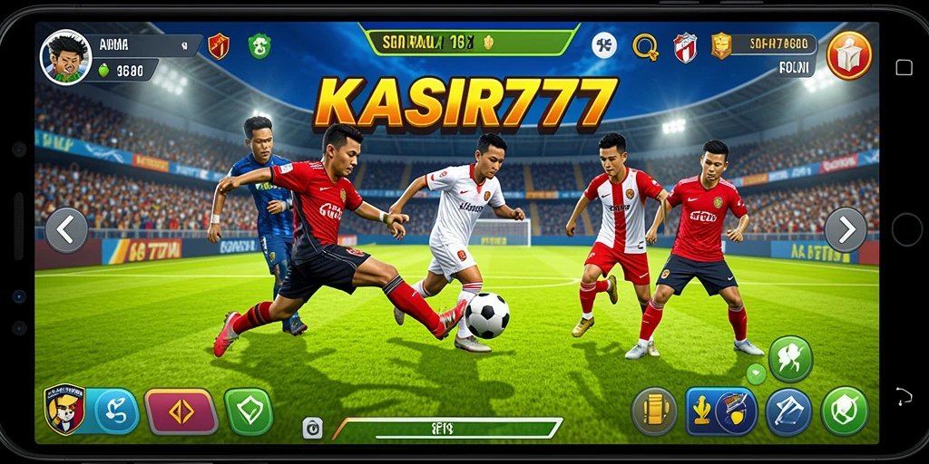 Tampilan permainan sepak bola yang menegangkan dan seru di KASIR777.