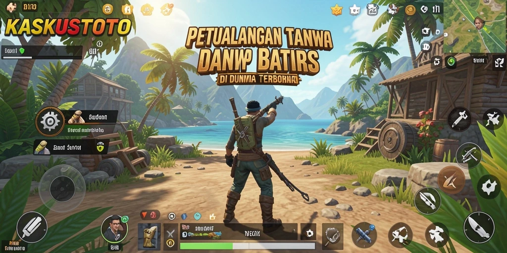 Tangkapan layar gameplay epik KASKUSTOTO di dunia terbuka.