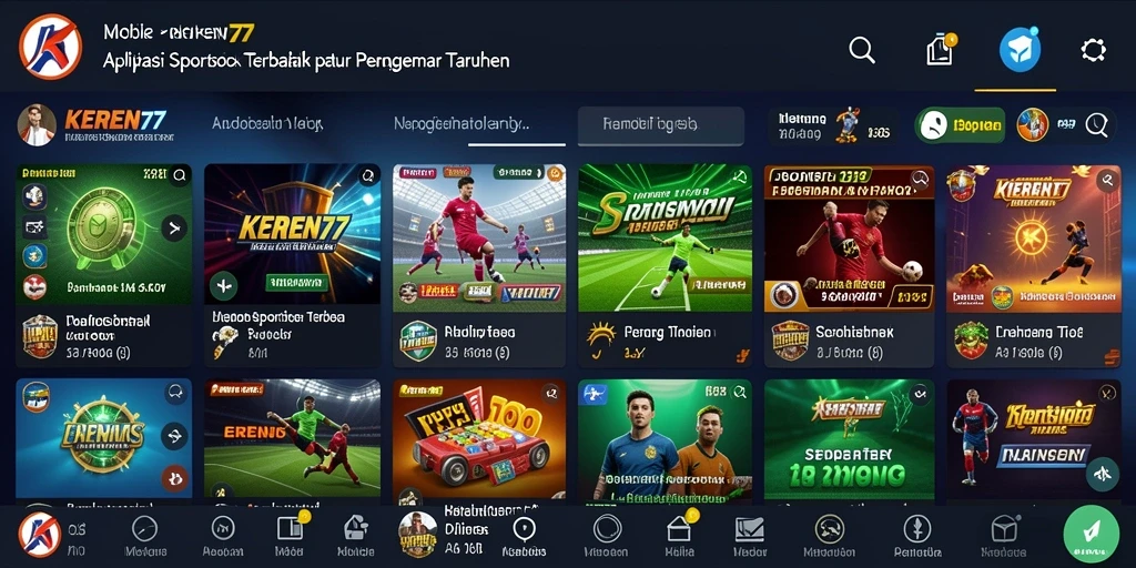 Tampilan antarmuka dan fitur taruhan menarik di KEREN77.