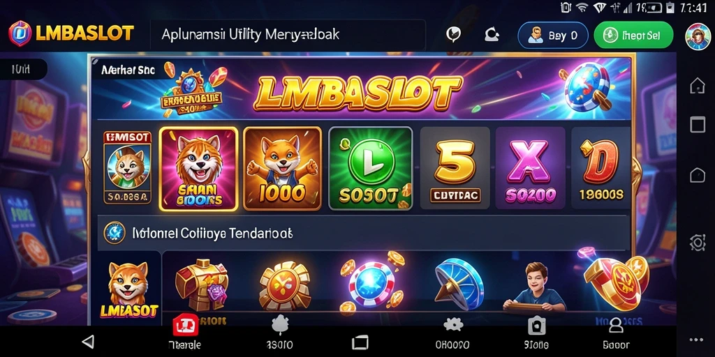 Tampilan utama LMBASLOT dengan fitur pengelolaan slot.