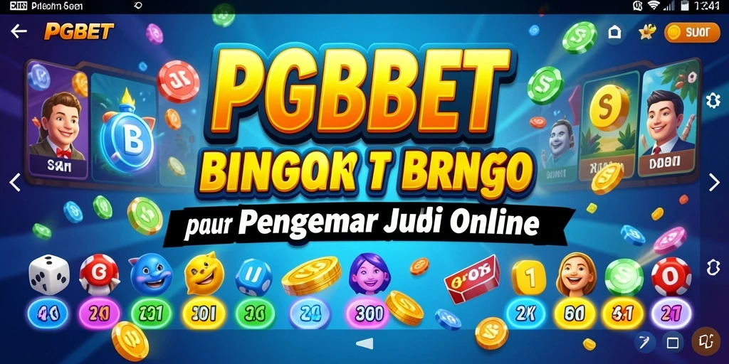 Tampilan utama gameplay Bingo di PGBET yang mengasyikkan.