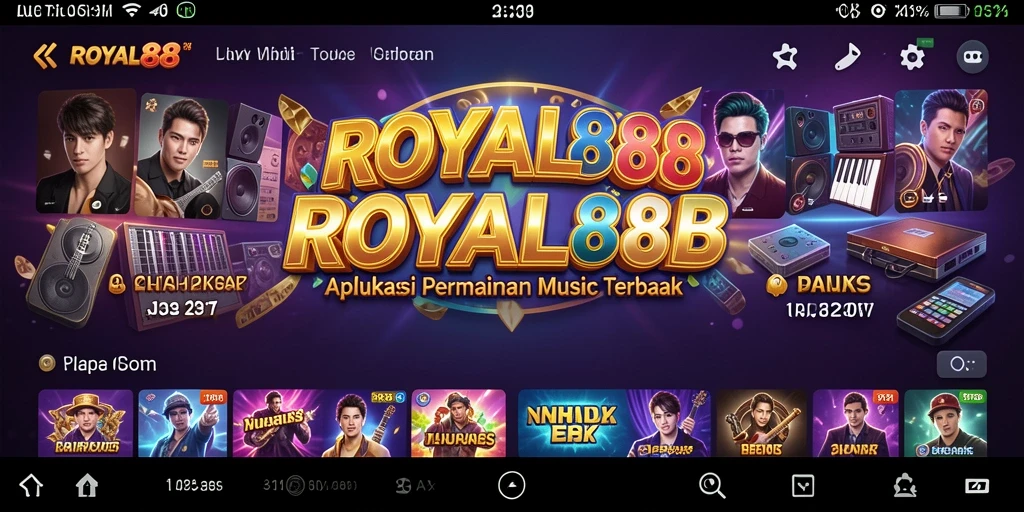 Tampilan gameplay menarik dari ROYAL88 saat bermain musik.