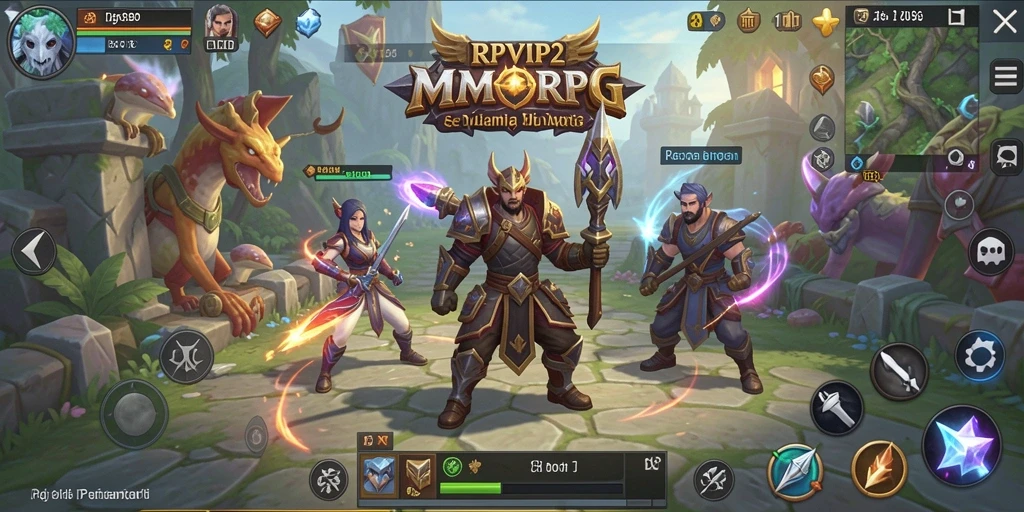Tampilan gameplay RPVIP2 yang mendebarkan dalam dunia MMORPG.