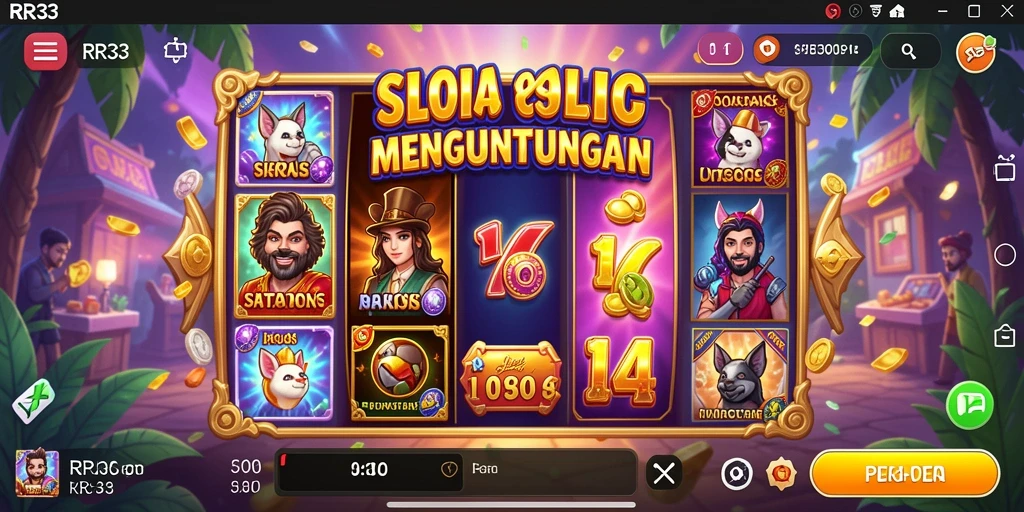 Screenshot gameplay Slot menampilkan suasana mendebarkan dan fitur menarik.