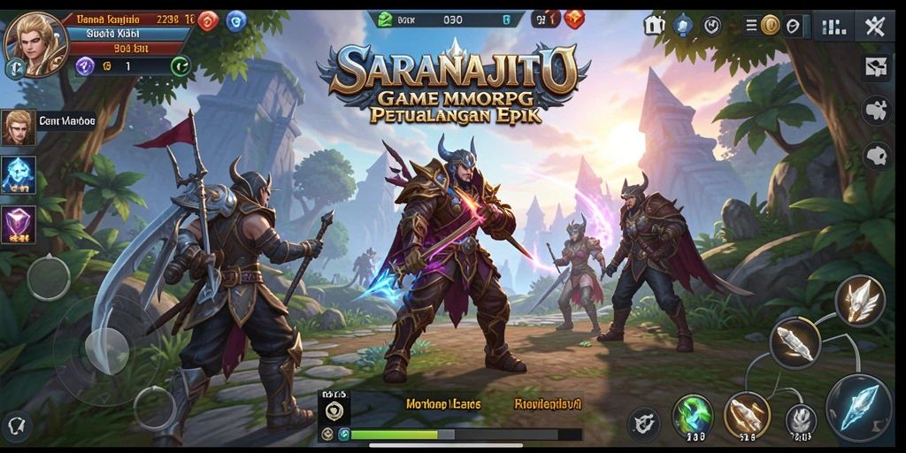 Tangkapan layar aksi penuh dari gameplay <strong>SARANAJITU</strong> yang epik.